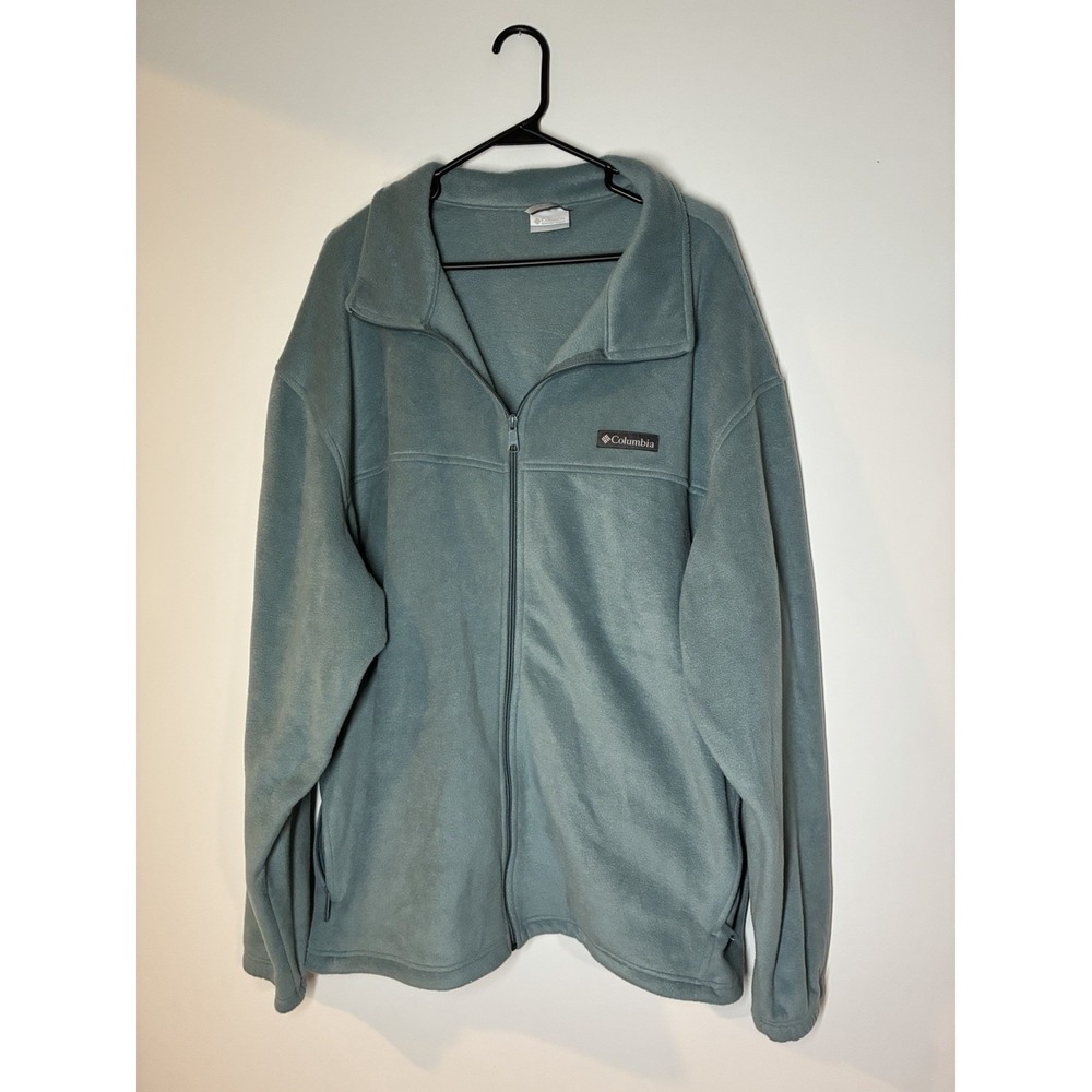 Columbia Men's 3X Granite Mountain Full Zip Fleece Jacket Sea green